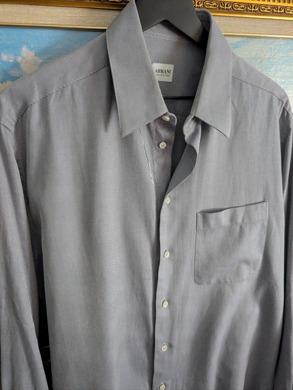 Armani Collezioni Light Gray Shirt